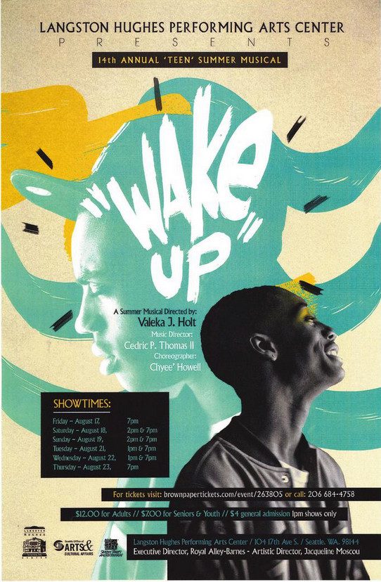 Poster for teen summer musical "Wake Up"