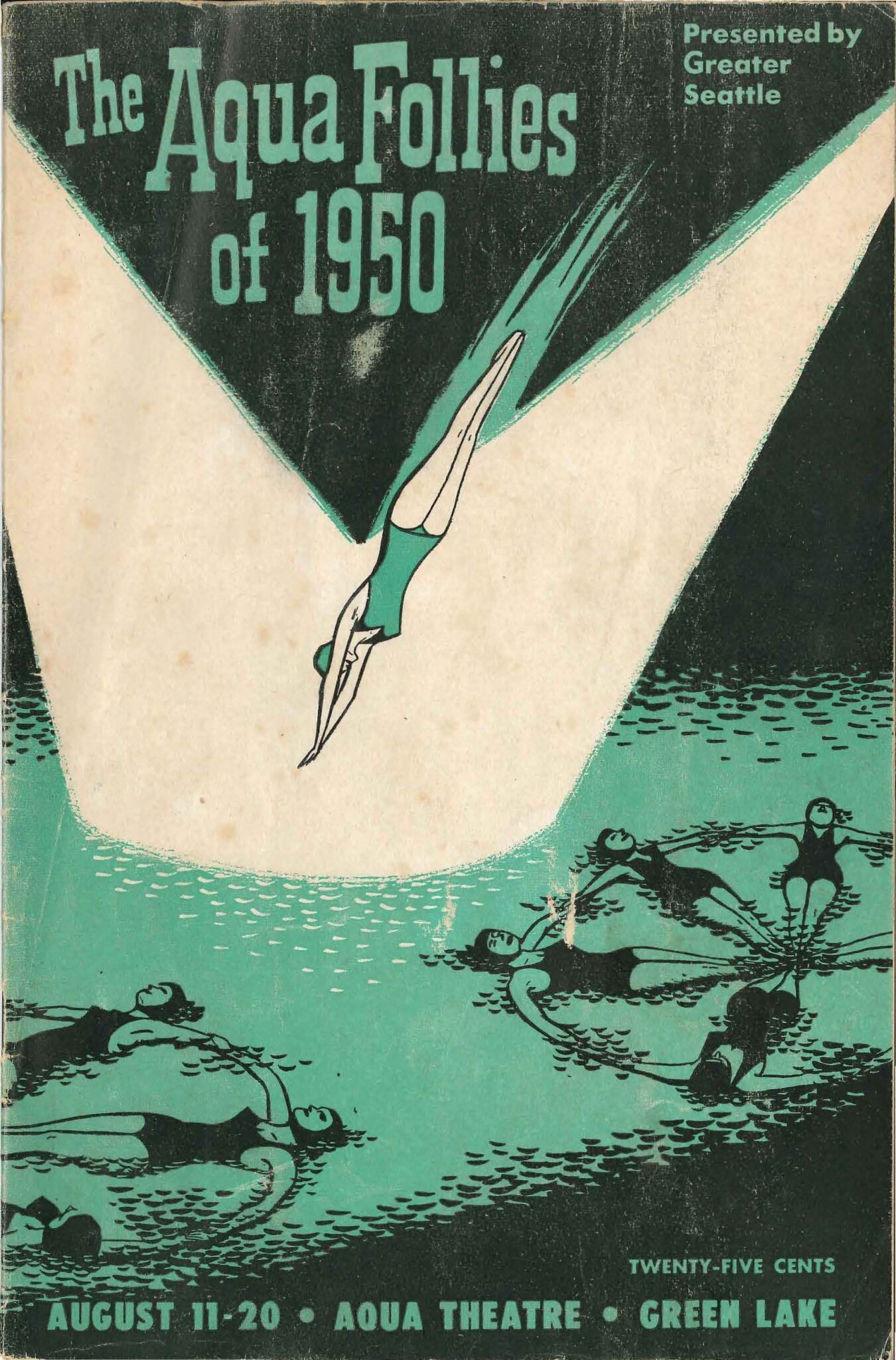 Cover of 1950 Aqua Follies brochure