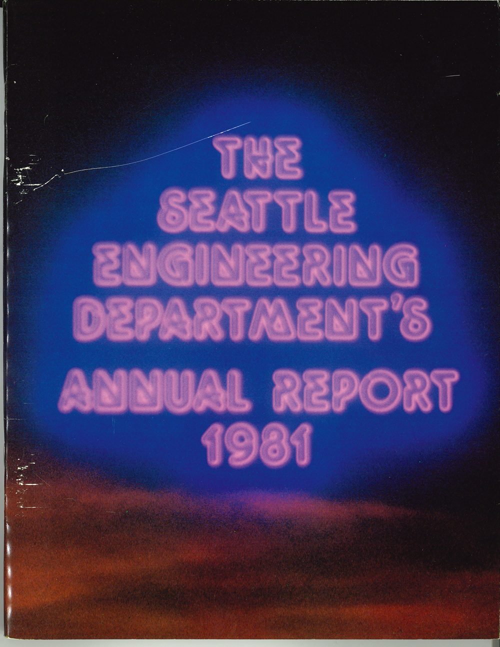 Cover of Seattle Engineering Department annual report, 1981